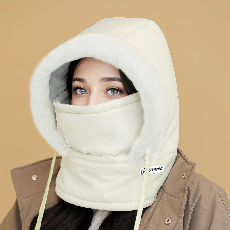 Зимняя теплая флисовая шапка из полиэстера, вязаная ткань, холодостойкая, ветрозащитная, для катания на открытом воздухе, для мужчин и женщин