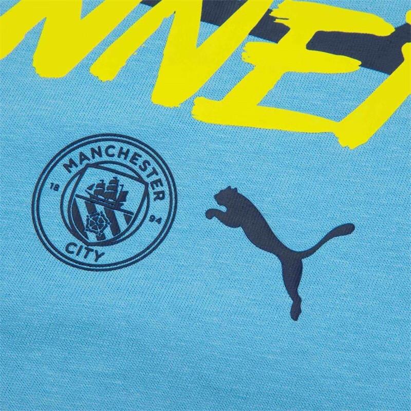PUMA Manchester City T Shirt Men's Light Blue 779044-04