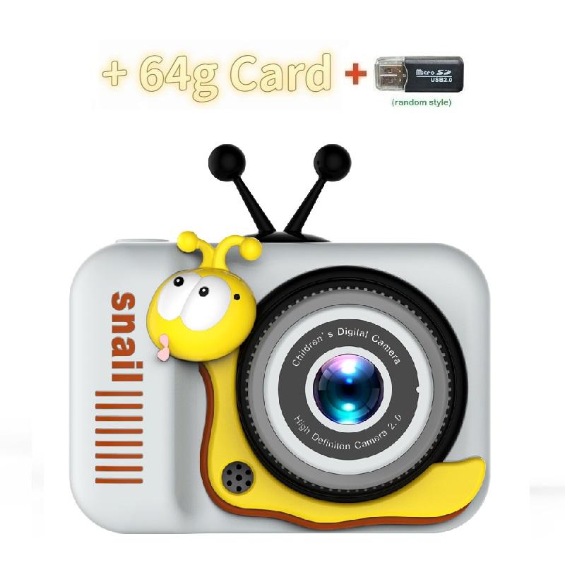 Детская камера Цифровая камера 20 МП Камера для детей Селфи 4-кратный цифровой зум 2,0-дюймовый экран Двойные линзы