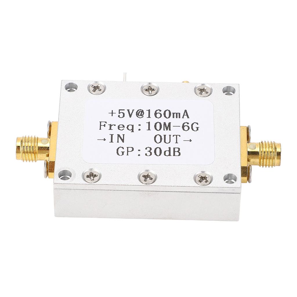 Модуль усилителя высокой плоскостности 5 В 160 мА 10 МГц–6 ГГц Широкополосный 30 дБ LNA Малошумящий усилитель с SM