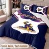 Melbourne Storm Printed Bedding Set Custom Name Text 1 Duvet Cover 2 Pillowcases For Bedroom