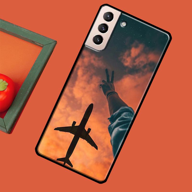 Авиаперелет  Кейс для путешествий  Чехол для Samsung Galaxy S23 S22 Ultra S20 FE S21 Ultra Note 20 S8 S9 S10 Note 10 Plus