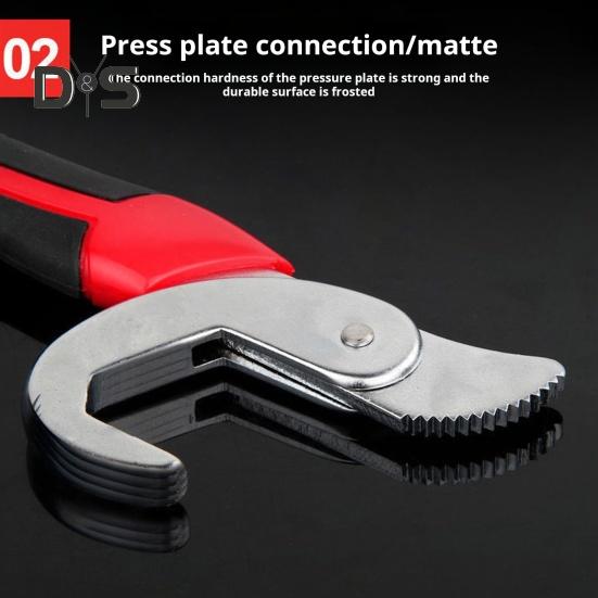 Многофункциональный разводной ключ с нескользящей ручкой, портативный кран, раковина, сантехнические инструменты, набор ключей