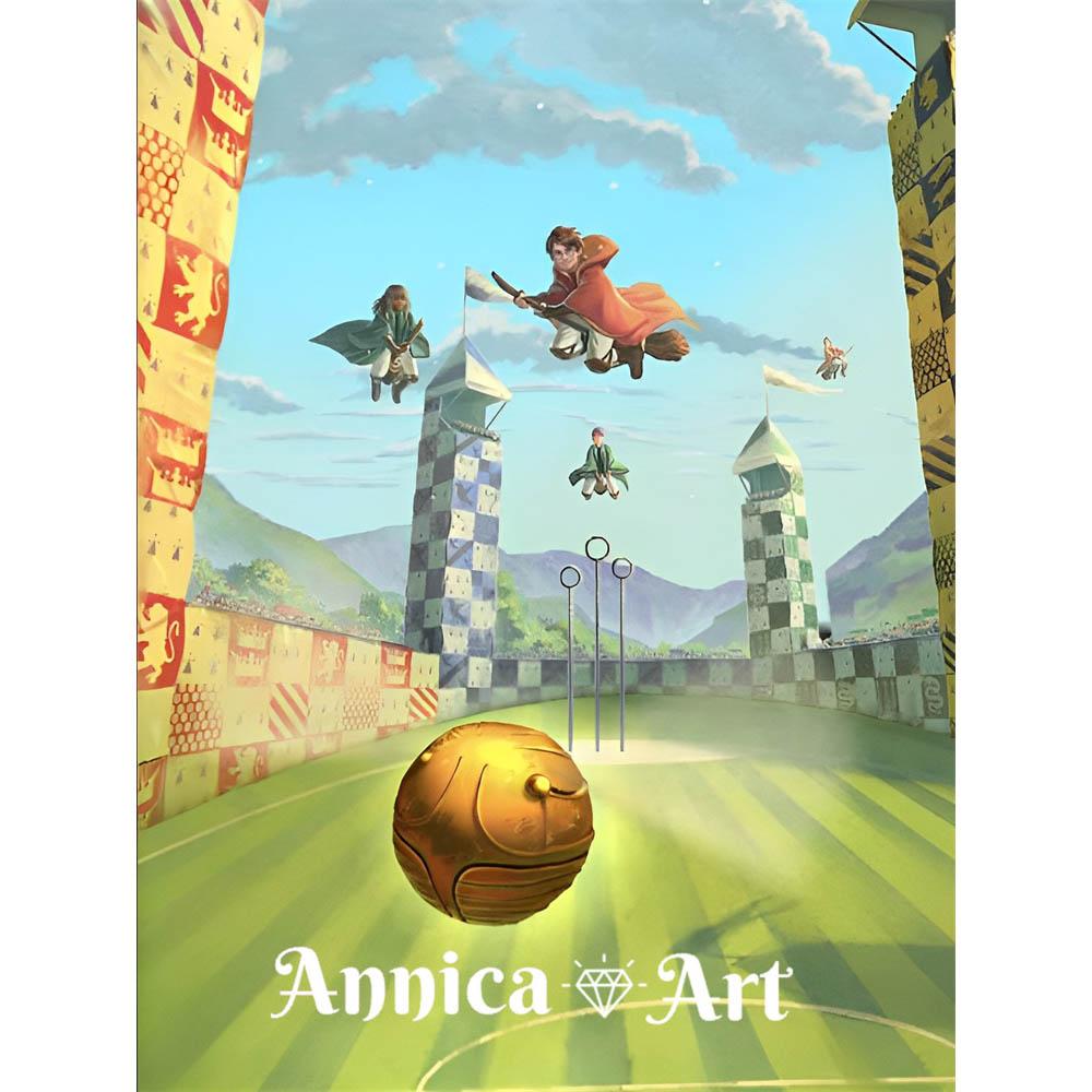 Harry Potter Cartoon Mosaic Art Stitch 5d Diamond Painting Magic School Canvas Creation Puzzle Artificial New 2026 Couples