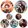 Demon Slayer: Kimetsu No Yaiba Lapel Pins Cute Anime Icon Badges for Clothes Bag Hat Decorative Cartoon Brooches Women Jewelry