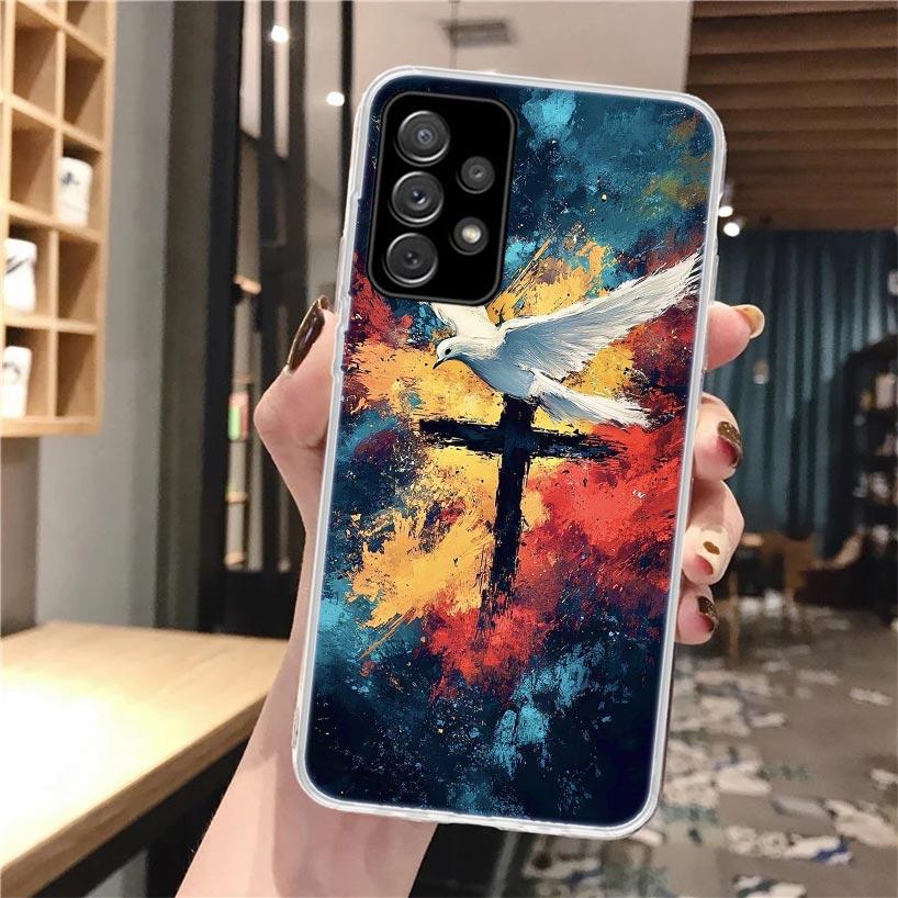 Мягкий чехол для телефона с изображением Иисуса из Библии для Samsung Galaxy A52 A42 A32 A22 A12 A02S A51 A50 A41 A31 A21S A71 A40 A30S A20E A10S A70