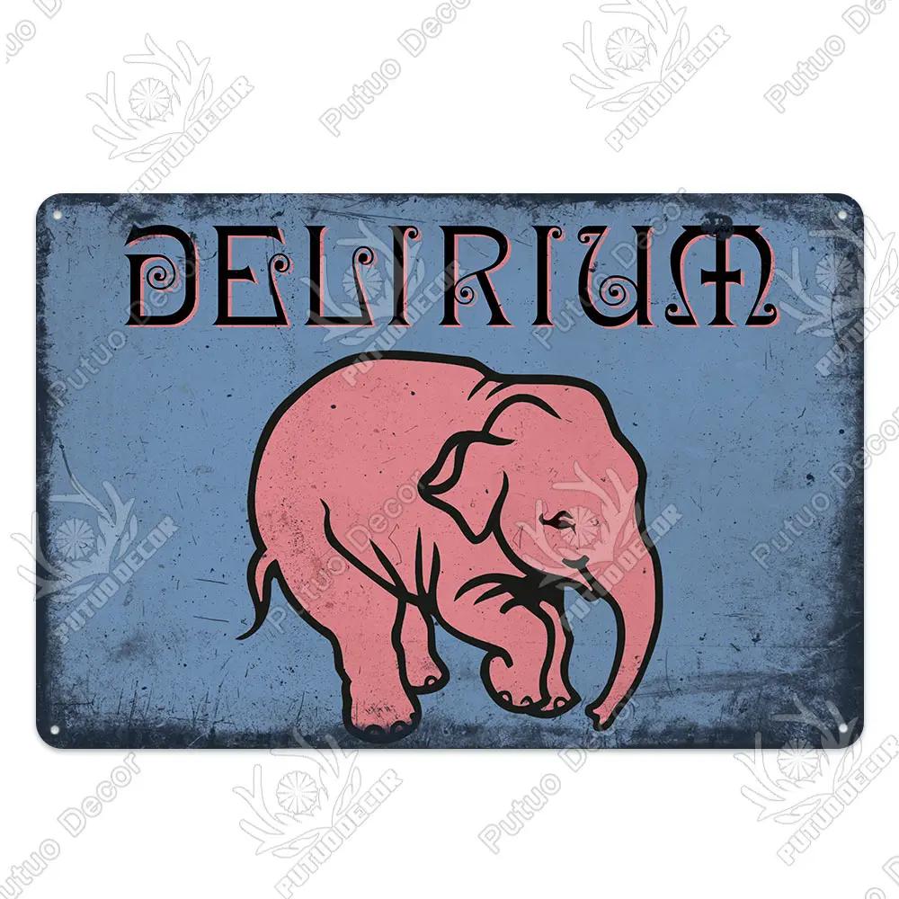 Putuo Декор Бельгия Пивная табличка металлическая винтажная жестяная вывеска металлическая вывеска декоративная табличка Настенный декор паб-бар человек пещера клуб украшение