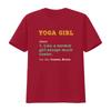 Yoga Girl T Shirt Instructor Lover Womens Meditation For Women Cute Girls Definition Print Cool  vintage Washed