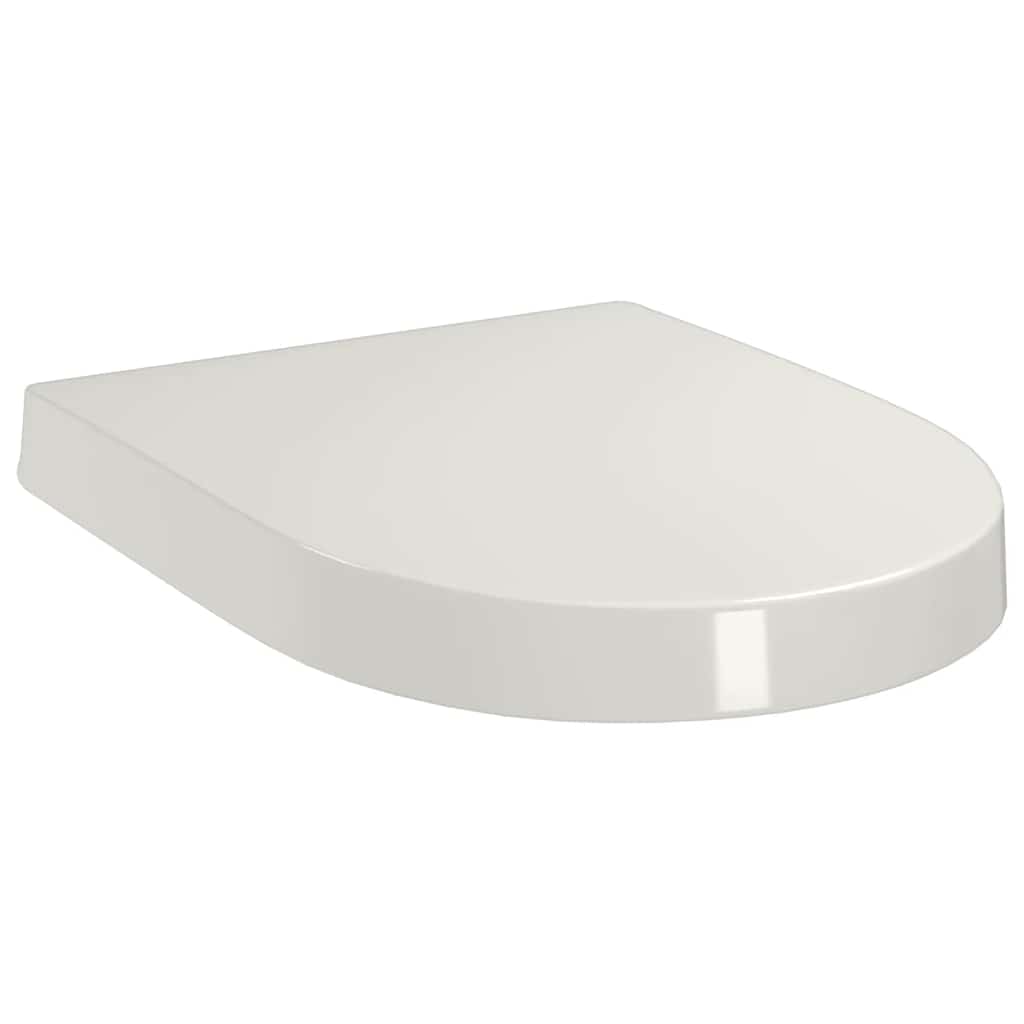 Soft Close Toilet Seat with Quick Release Mechanism White Square