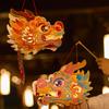 Glowing DIY Lantern Handmade Luminous Handheld Lanterns Portable Dragon Head Lantern  Kids Gifts