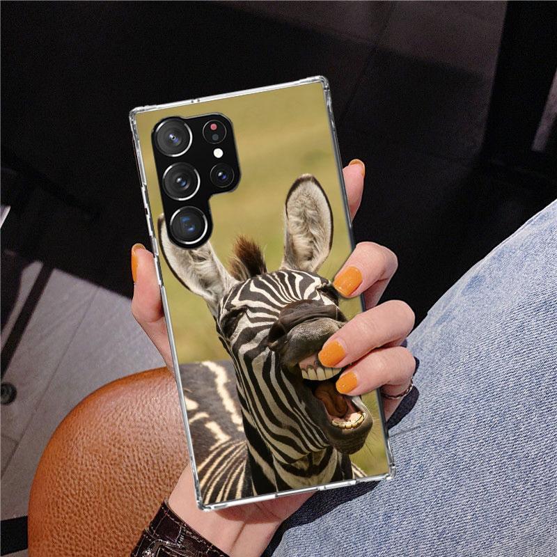 Funny Donkey Phnoe Case for Samsung Galaxy S26 S25 Edge S23 S24 Ultra S22 Plus S21 S20 FE Unique Cover Soft Coque Galaxy S25 S23