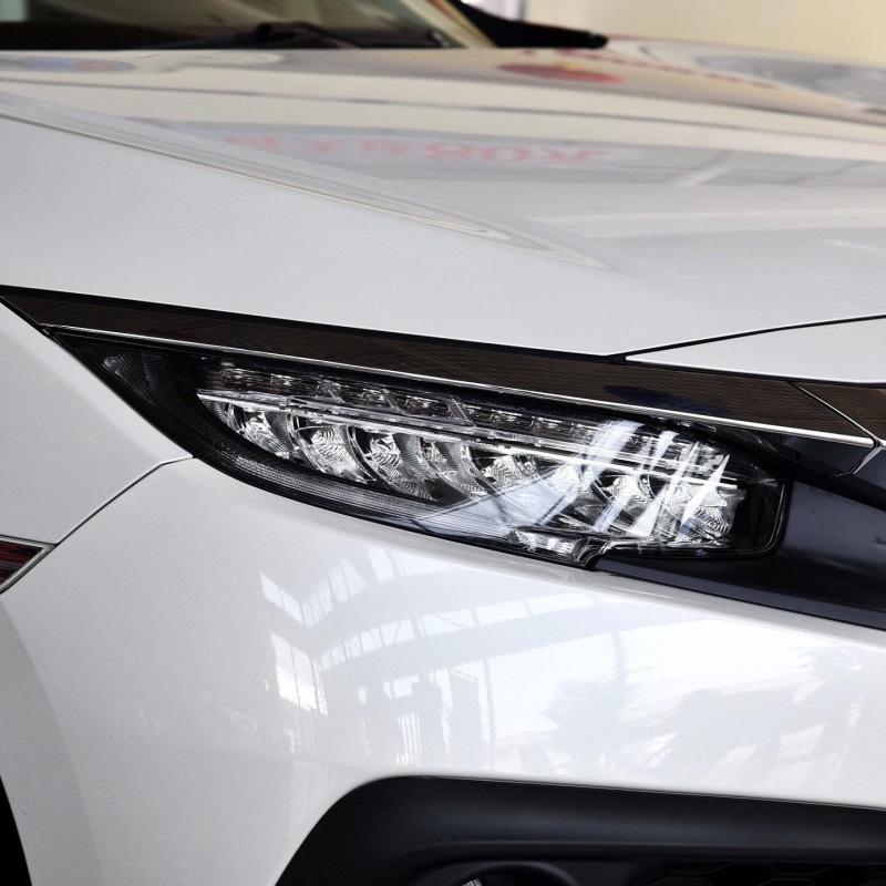 Honda Odyssey 21-26 Headlight Film, Accord/Civic Smoked TPU Light Tint.