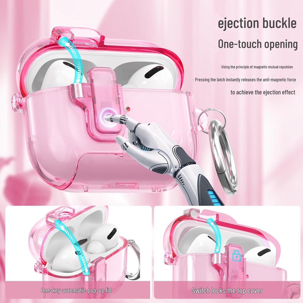 Защитный чехол для Apple AirPods Pro - Прозрачный, Мягкий чехол для наушников AirPods 4/3 Pro2/3