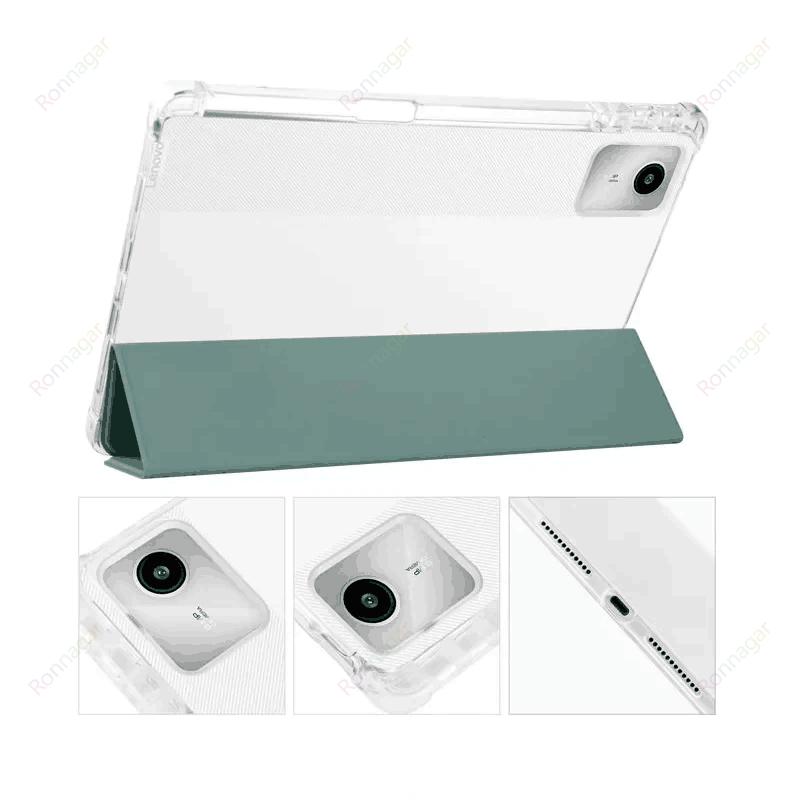 Tablet Cover for Lenovo Xiaoxin Pad 2024 Tab M11 TB-330FU TB-331FC with Pencil Holder Soft Back Funda Lenovo Tab M11 Wake/Sleep Leather Case