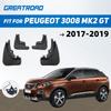 Для Peugeot 3008 Mk2 GT 2017 2018 Автомобильные брызговики Fender Брызговики Брызговики Авто