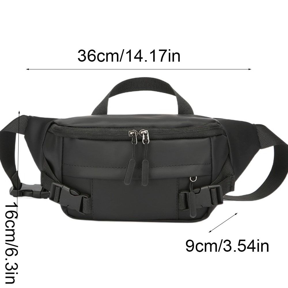 Multi-function Running Waist Bags Solid Color Fanny Phone Pack Simple Men Chest Bag  Running