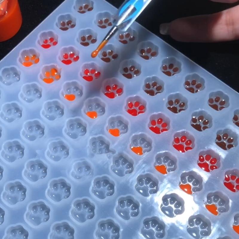 Мини-кошачья лапа ручной работы в форме восковой печати, силиконовая форма для рукоделия, клейкие вощеные карты, конверты, формы для изготовления инструментов, поставка