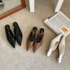 Мода Bailamos 2025 Новые Женские Мюли Мода Острый Носок Неглубокие Туфли-Шлепанцы Тонкий Низкий Каблук Вечерние Сандалии