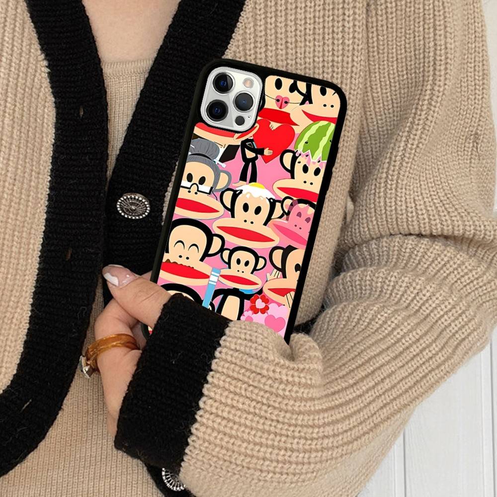 Classic P-Paul F-Frank Logo PC+TPU Protective Phone Case For IPhone 17 16 Pro Max 15 Plus 14 13 12 11 Cover