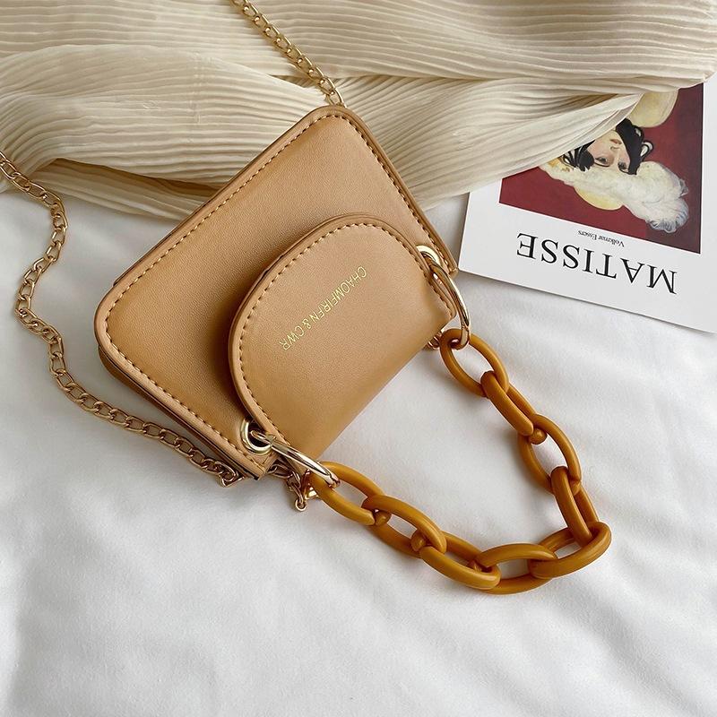 Сумка женская Tide Fashion Chain Mini Lipstick Bag одно плечо Crossbody портативная маленькая квадратная сумка