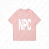 NPCOversized Harajuku Letter Print Casual Y2K Cotton Tshirt Men Clothes ONeck Hiphop Punk Streetwear Short Sleeve Top Summer