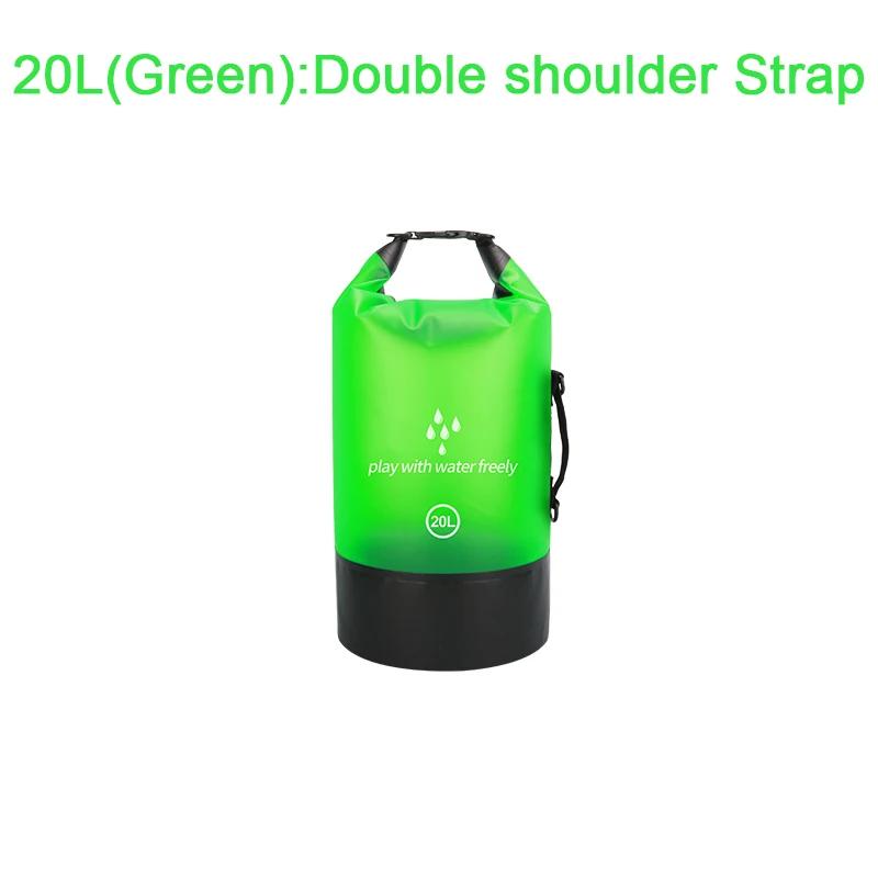 PVC Waterproof Dry Bag 2L/5L/10L/20L Outdoor Diving Foldable Man Women Beach Swimming Bag Rafting River Ocean Backpack