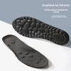 Antibacterial Deodorizing Massage Sports Shoe Insoles Carbon Activated Charcoal Sole Absorbent Sweat Absorbent Breathable