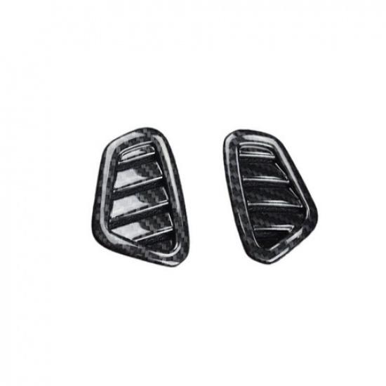 Fit For Benz E-Class 2016-2021 Carbon Fiber Dashboard Air Outlet Vent Frame Trim
