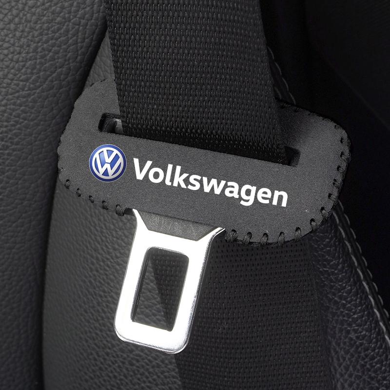 Car Logo Seat Safety Belt Buckle Cover Interior Accessories For VW Golf Polo Tiguan Touran Jetta Passat CC T5 GTI Magotan Arteon Up7