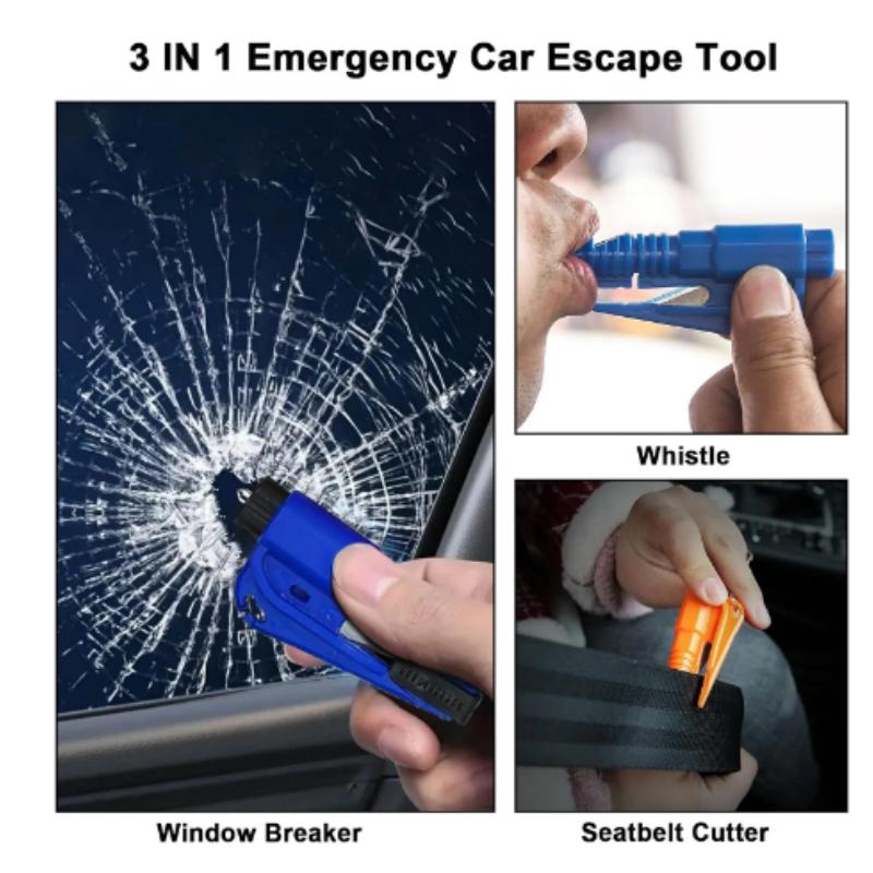 3 In1 Broken Window Hammer Car Safety Hammer Auto Glass Window Breaking Tool Escape Safety Hammer Belt Cutter Emergency Tools