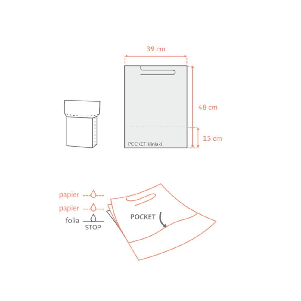 Dental Bib With Pocket 39cm x 48cm Black Foiled 54g Dentixpro 50pcs