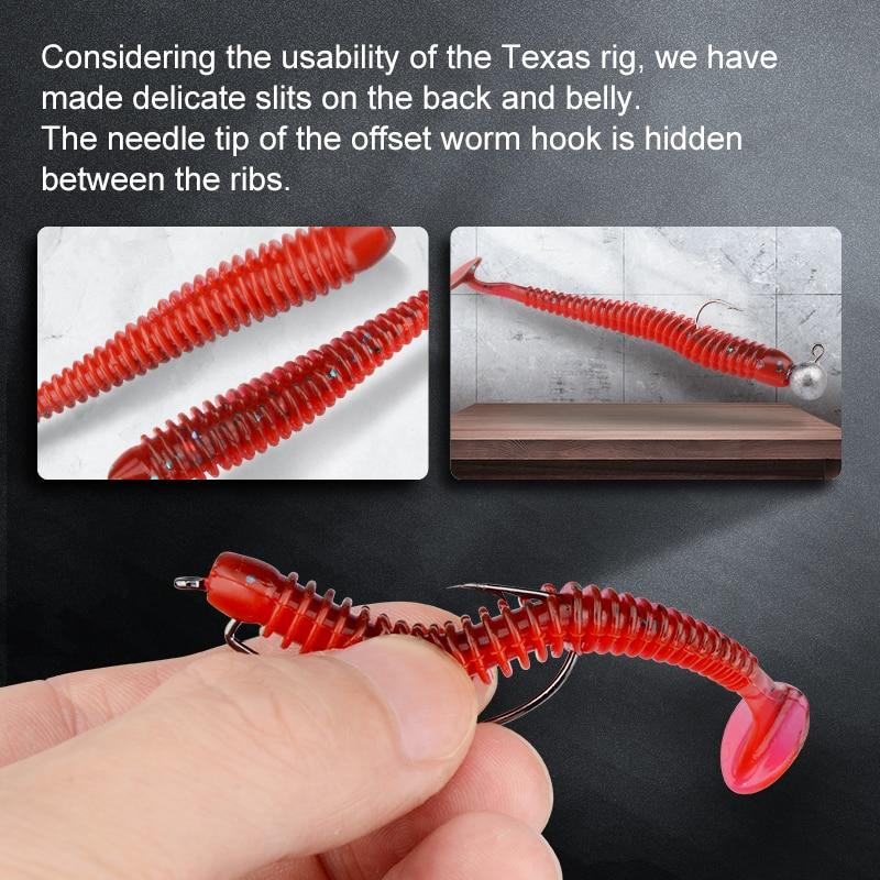 MEREDITH Рыболовные приманки с качающимся ударом 55 мм, 65 мм, 75 мм, мягкие приманки для рыбалки, морская рыбалка, Leurre Souple, силиконовые приманки, приманка