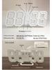 Luxury 3D LED Digital Wall & Desktop Clock - Luminous Alarm for Living Room