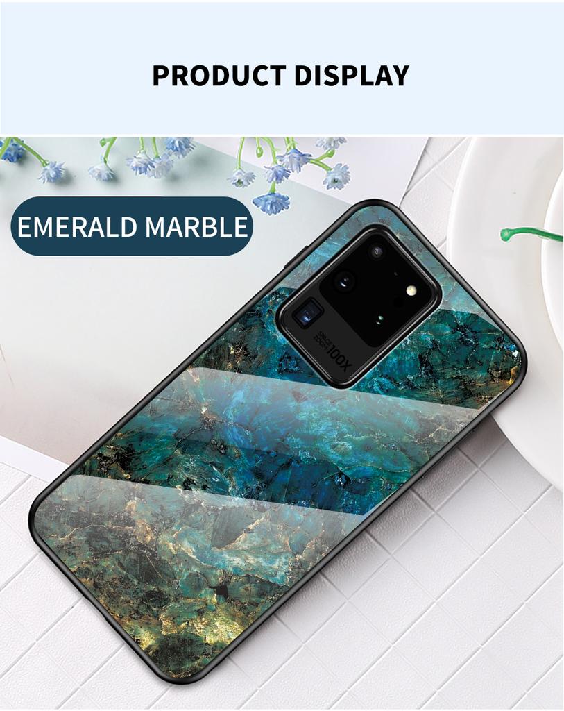 Чехол для Samsung Galaxy Note 8 9 10 20 S8 S9 S20 Plus Lite S20 Ultra S10 Plus Lite S10e, чехол из мраморного закаленного стекла, задняя крышка