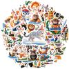 35-70 шт. Мультяшные наклейки с животными Милые наклейки с животными для праздника Наклейки Для DIY телефона, гитары, ноутбука, блокнота