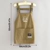 Waterproof Kitch Apron Cartoon Cooking Smock Portable Chef Apron  for Home Kitchen