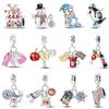 New Copper Color Snowman Wool Penguin Winter Series Charms Bead Fit Pandora Original Bracelets Diy Birthday Jewelry Gift