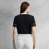 Fila Серия Гольф Модный Повседневный Спорт Универсальный Милый Крутой Стиль Дышащий Мягкий Удобный Приталенный Трикотажный Топ с Коротким Рукавом A11W535413FBK