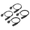 Uxcell 3-контактный DMX512 XLR на RJ45 Female Адаптер Кабель 4 шт. 0,5 м Кабель-удлинитель для микрофона Сценическое Студийное Освещение