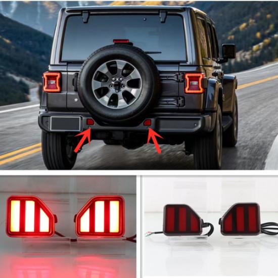 Декоративная лампа светодиодный стоп-сигнал на задний бампер Для 2018- Jeep Wrangler JL