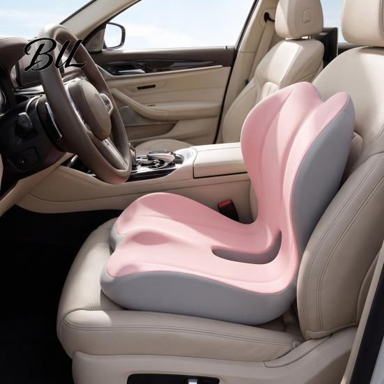 Ergonomic Seat Cushion for Office Chair Memory Foam Car Cushion, Lumbar Support Back Pain, Drivers Non-Slip Pad with Breathable Washable Cover, Gifts