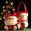 Large Capacity Christmas Packing Bag Cartoon Gifts Candy Bag Creative Christmas Handbag  Xmas Gift
