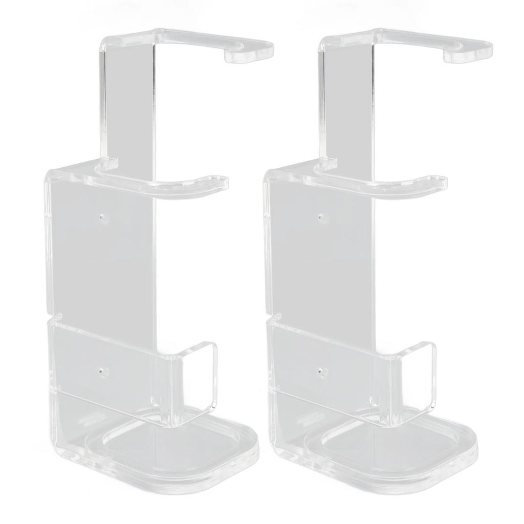 2 Pcs Sword Wall Mount Acrylic Sword Display Stand for Home Shopping Mall Cafe Bar Decor Transparent