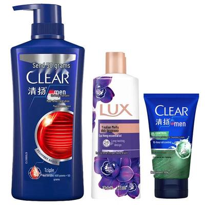 Clear Men Увлажняющий набор для ухода за волосами и телом против перхоти