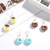 Summer Milk For Unique Cake Funny Gift Lovely Cartoon Fashion Party Drop Girl Food Jewelry Earrings