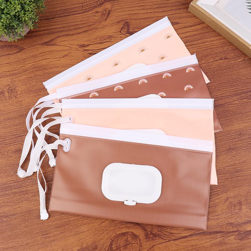 1 шт. Ева Портативная коробка для салфеток на кнопках Сумка для влажных салфеток Крышка-клапан Косметичка Уличные полезные аксессуары для детской коляски