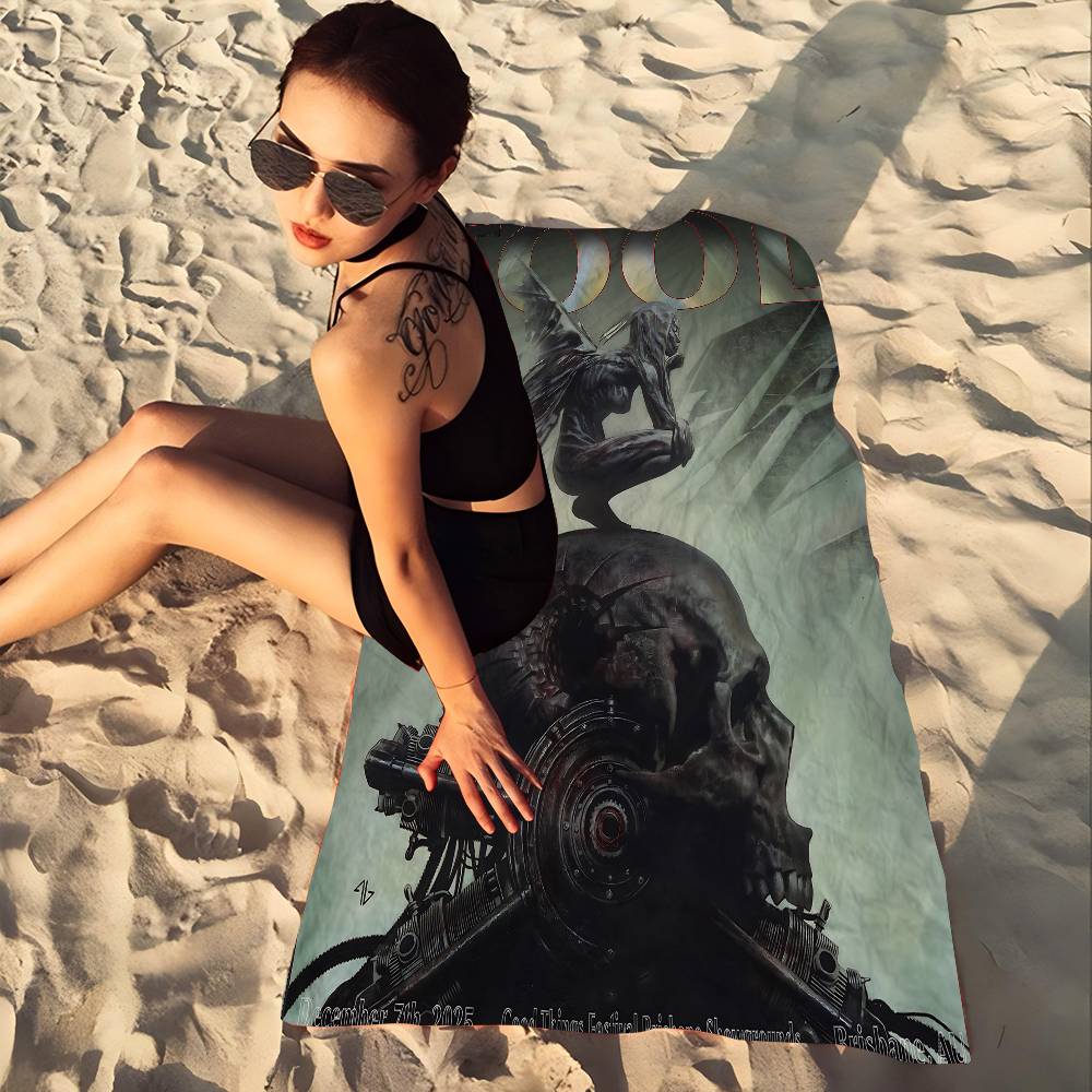 Tool Band Lollapalooza in Texas Microfiber Beach Towel Absorbent Quick dry Soft Yoga Swimming Resort Mountain Climbing Towel