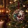 Hanging Tree Ornaments Cute Santa Christmas Ornaments, 2D Flat Acrylic Claus Party Atmosphere Decorations Decoration for Holiday Tree, Indoor, Outdoor