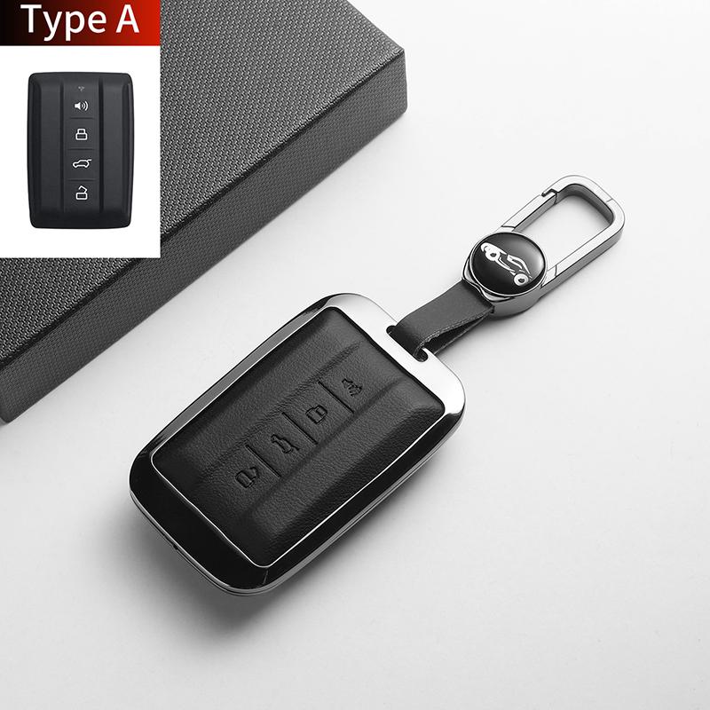 For Great Wall GWM TANK 300 400 500 700 Tank300 400 Tank500 700 Leather Metal Car Smart Key Case Cover Decorative Accessories