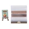 1:12 Dollhouse Cake Cabinet DIY Miniature Bakery Dessert Display Cabinet Model Dollhouse